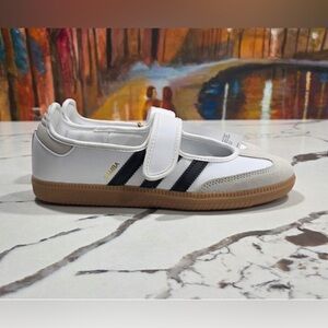 adidas White Samba Jane J Sneakers